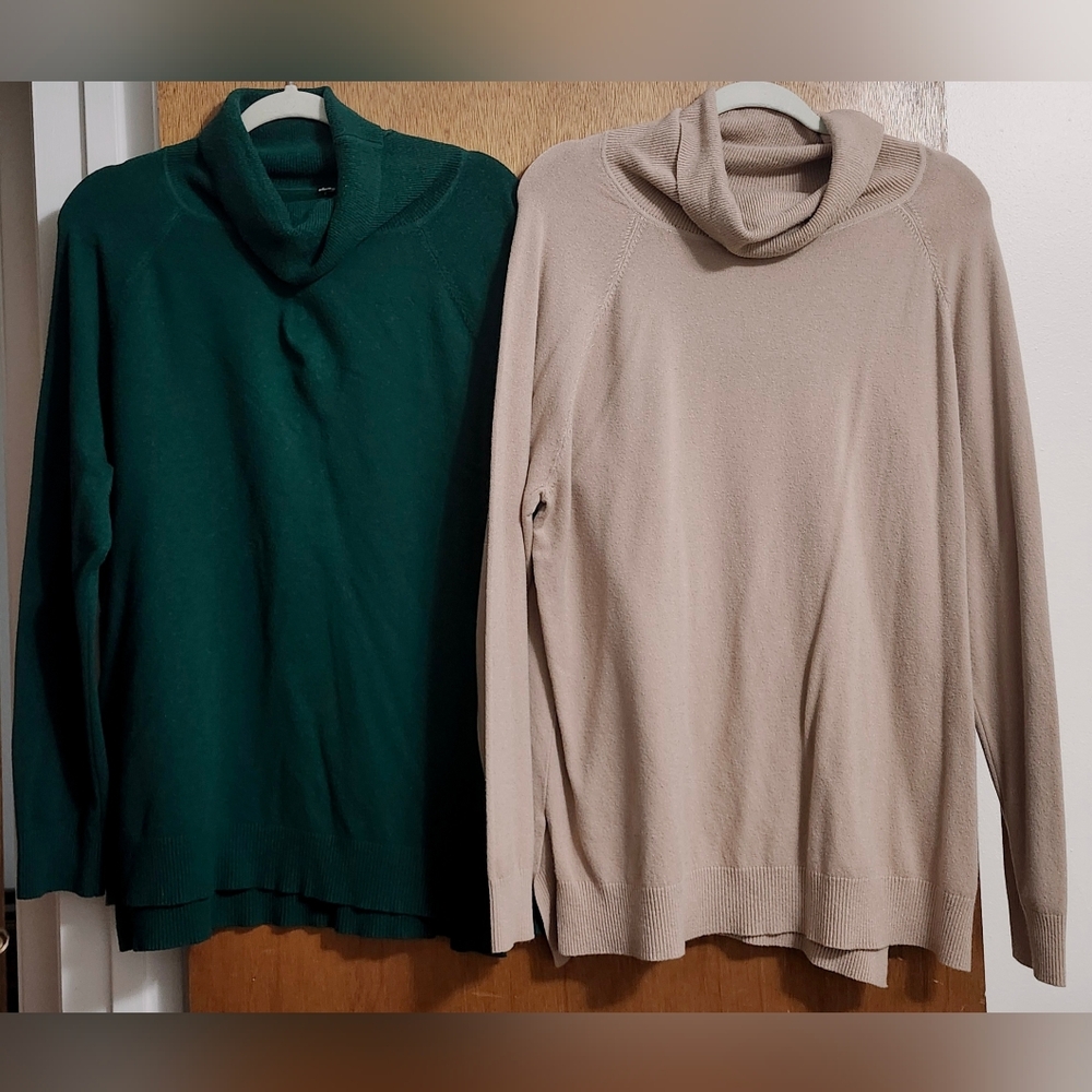 Two Turtle (Cowl) Necks...Minus The Partridge (and the pear tree).